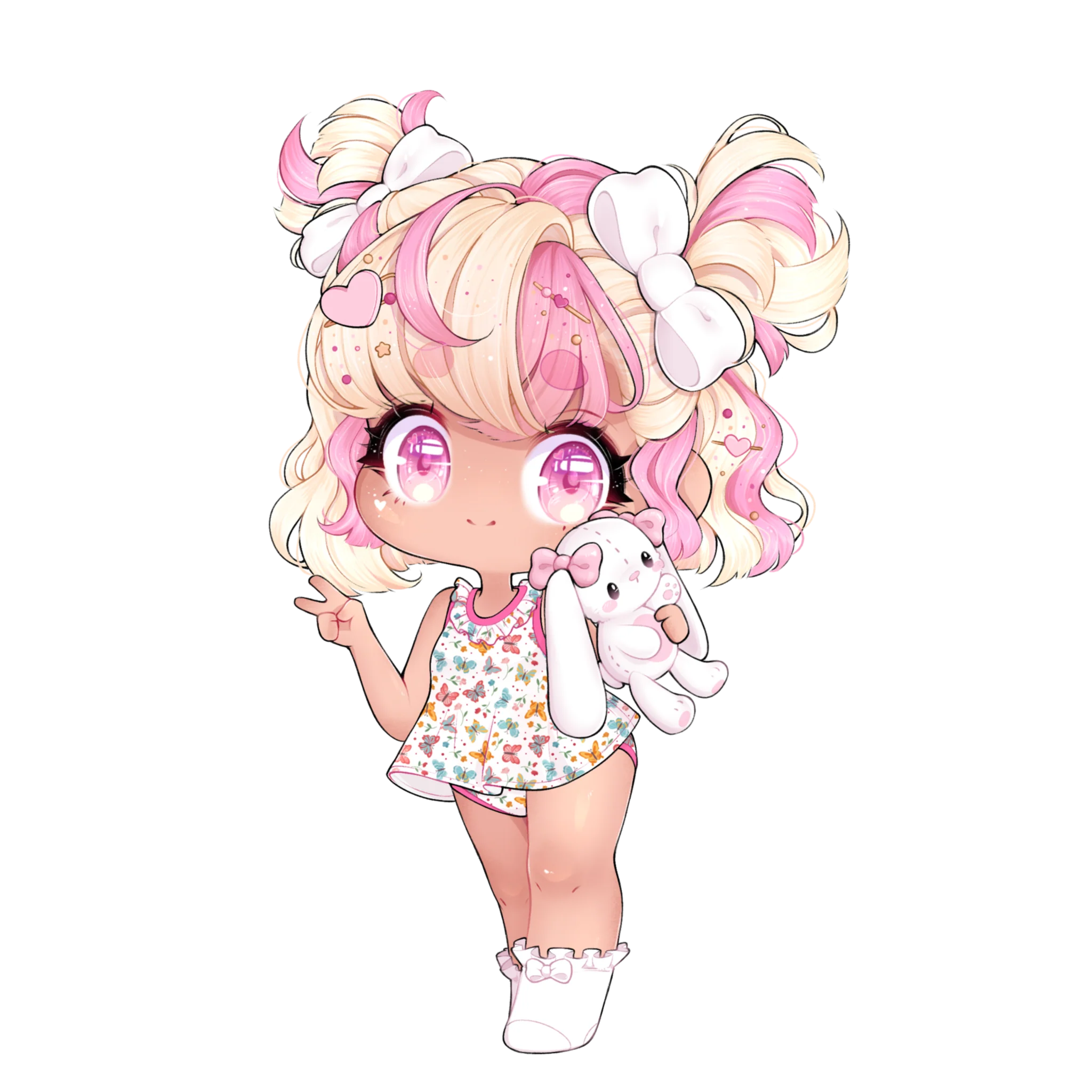 Butterflies (Light) Peekaboo Onesie - Image 3