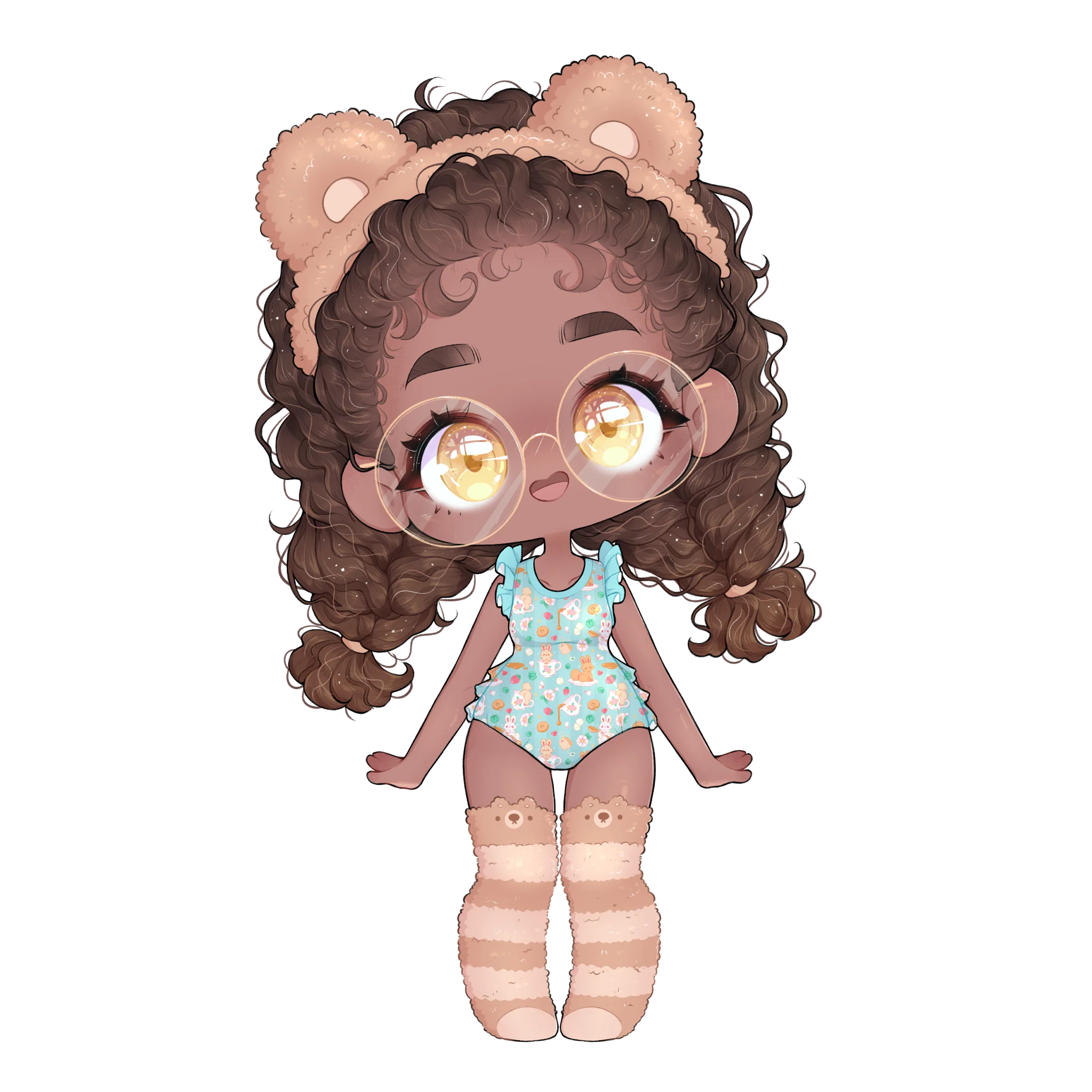 Teacup Bunnies Ruffle Butt Onesie - Image 3